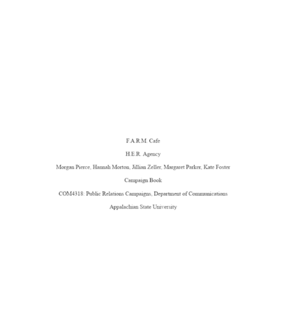 FARM Cafe research book cover