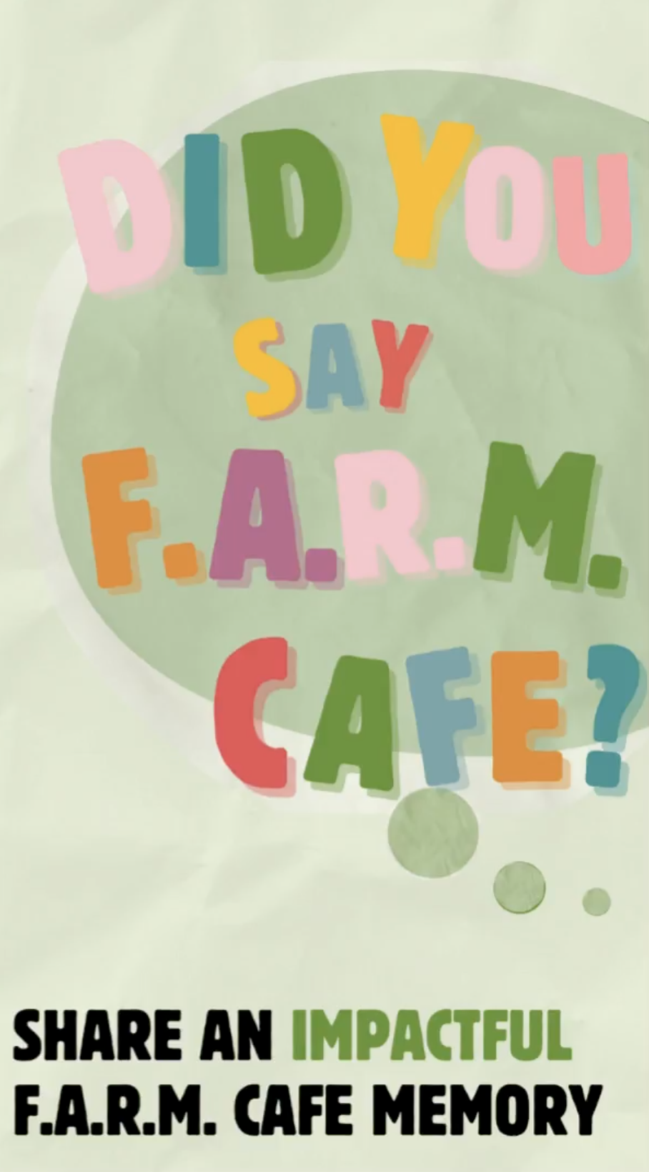 FARM Cafe campaign hero